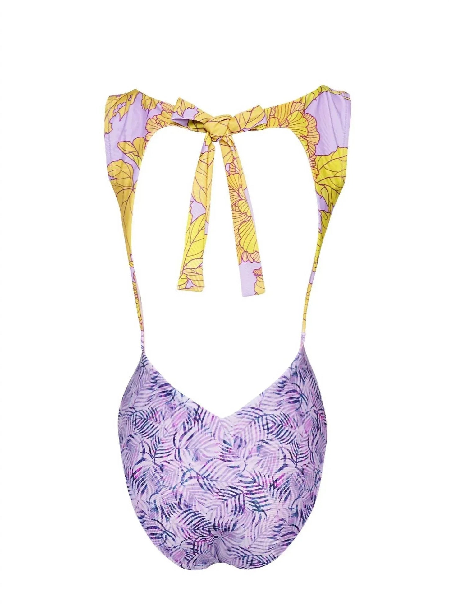 Damen Cut-Out Einteiler + Puffärmel