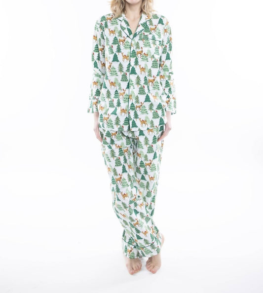 DEER JAMAS LONG SLEEVE PAJAMA SET