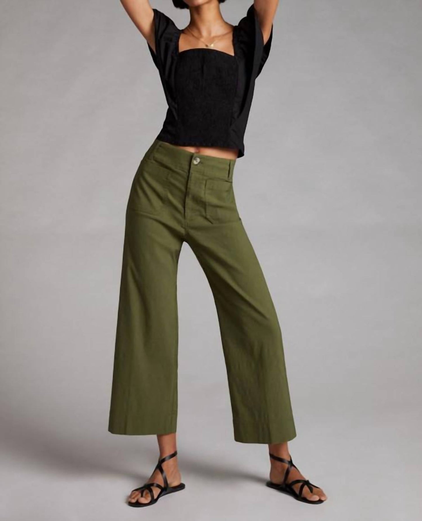 Colette Strickhose Cropped mit weitem Bein