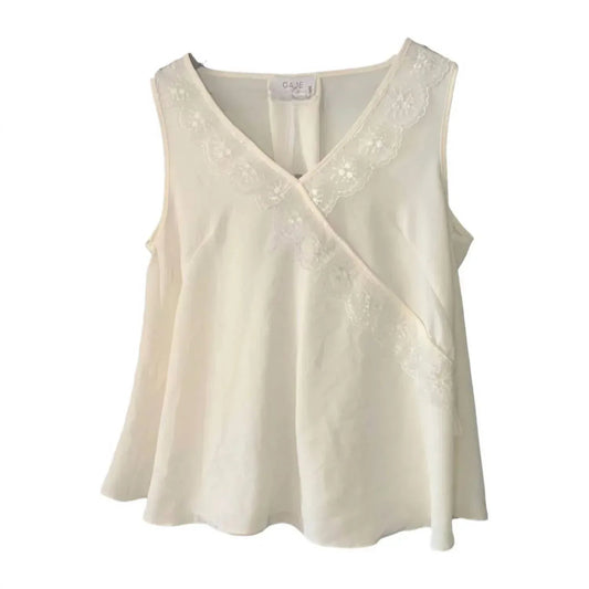 Women's V Neck Sleeveless Blouse