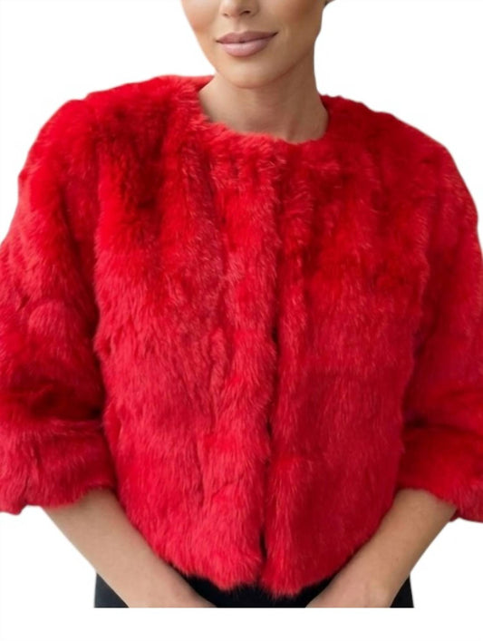 Genuine Rabbit Fur Short Jacket