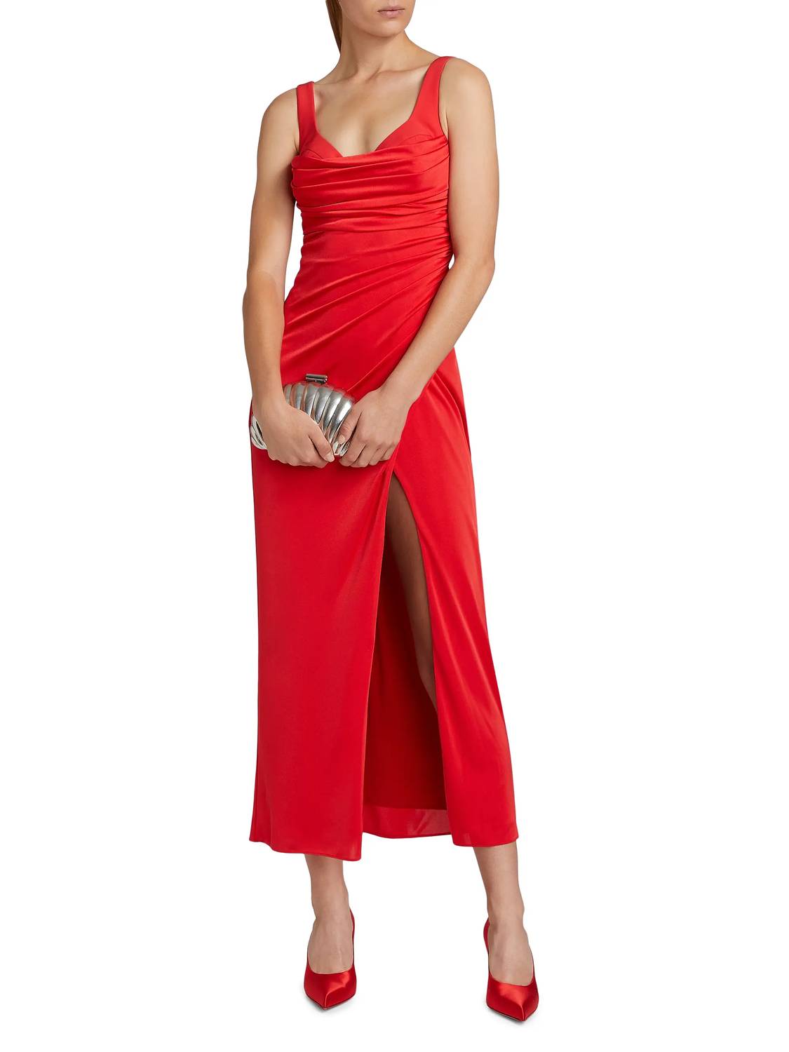 Ärmelloses langes Kleid