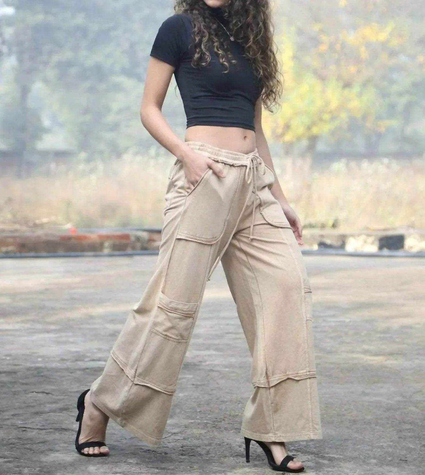 Women's Wide Leg Utility Pants