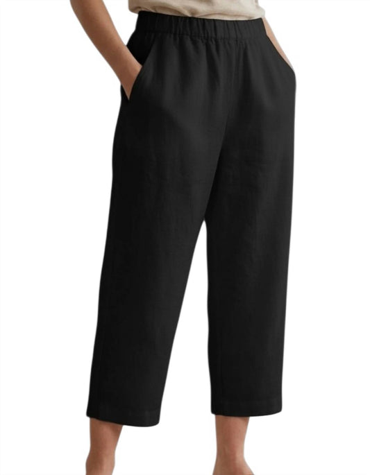 Cropped Linen Pant