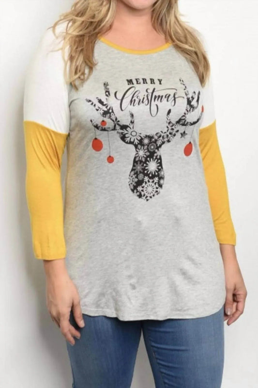 Women's Merry Christmas Deer Shirt