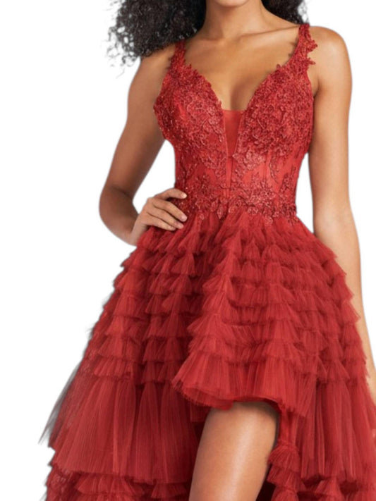 Gestuftes Ballkleid