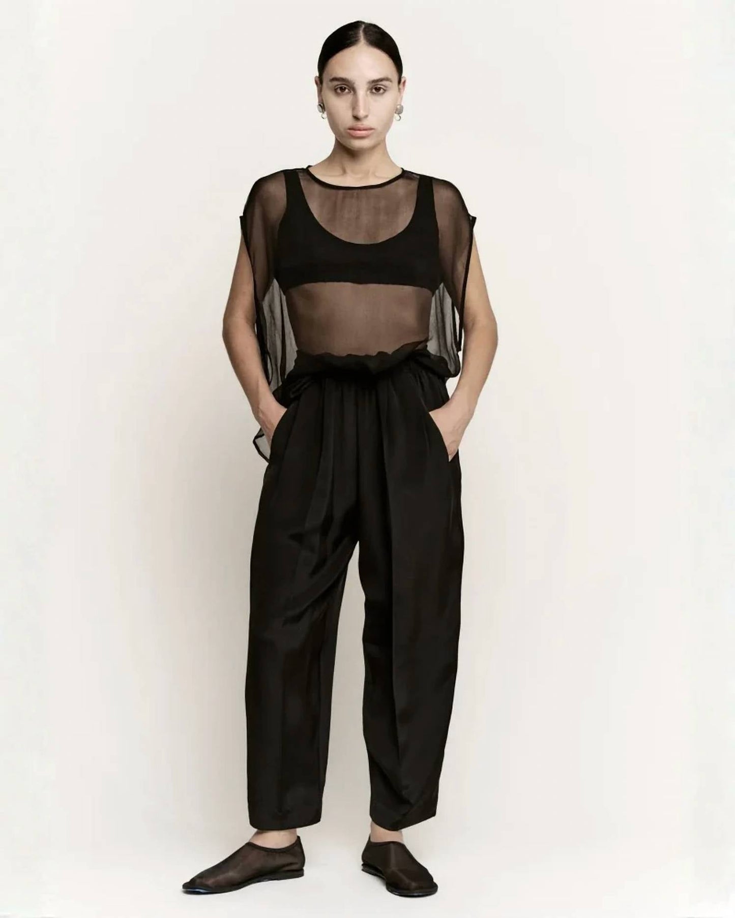 Relaxed 3 Ply Silk Trouser