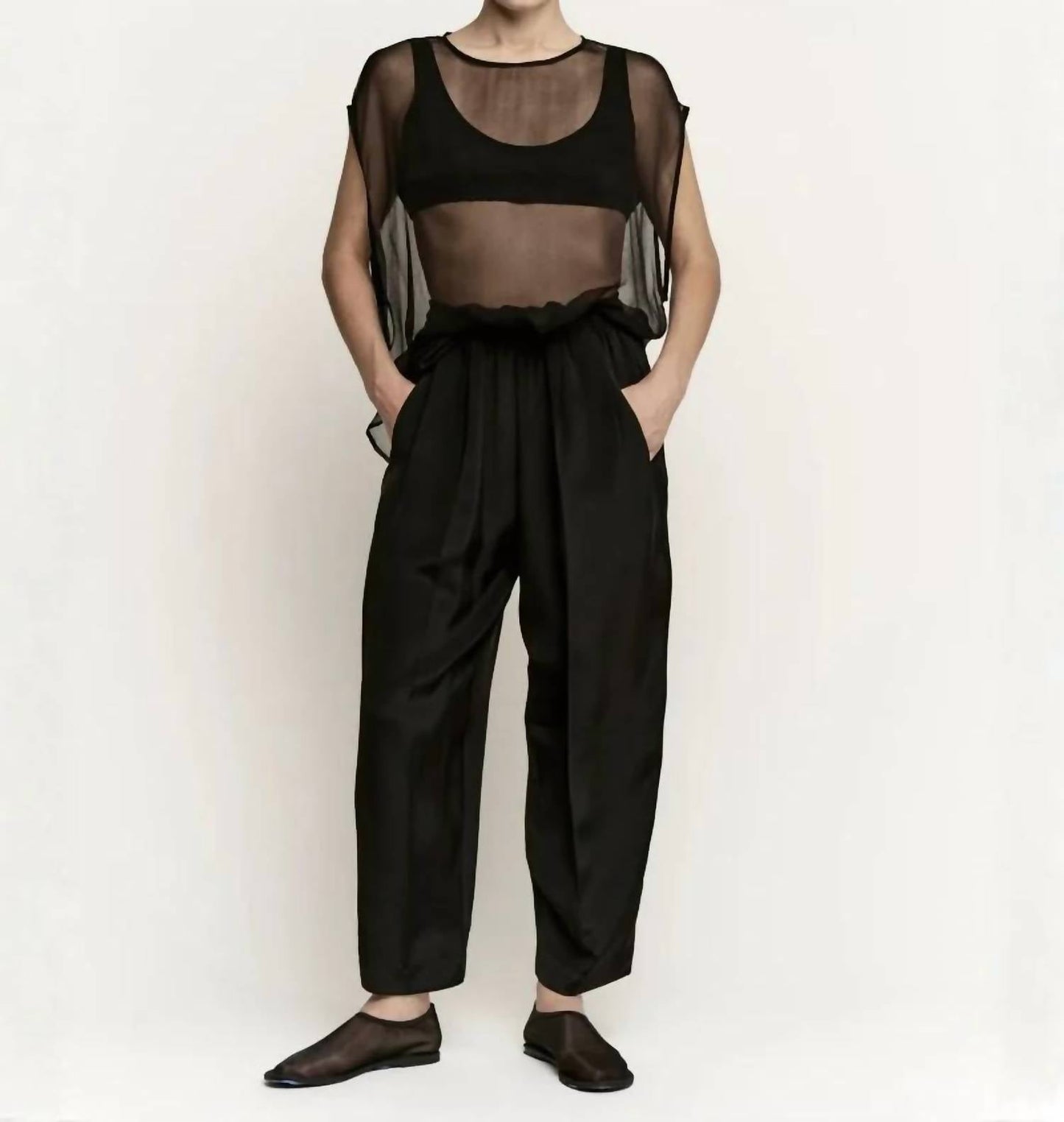 Relaxed 3 Ply Silk Trouser