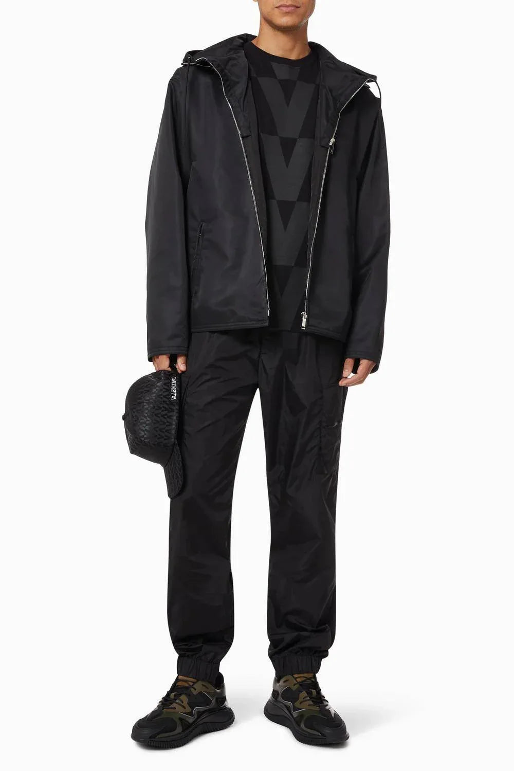Nylon Pea Coat