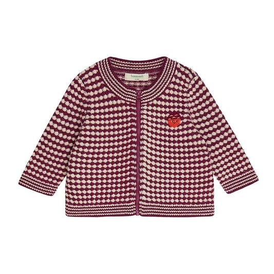 Mädchen Homey Chunky Karo-Cardigan