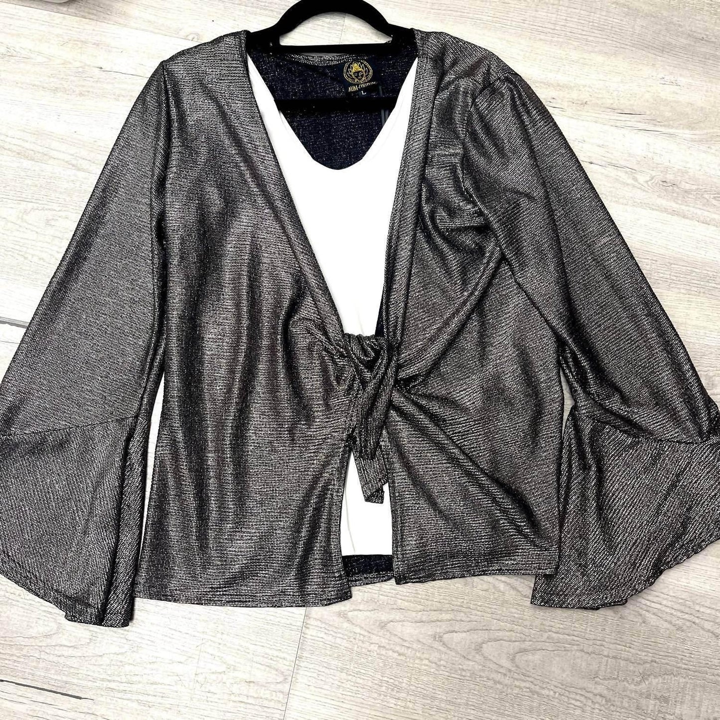 Lurex Bell Top Wickeljacke