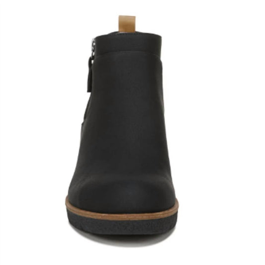 Women's Faux Leather Bianca Wedge Bootie Shoes