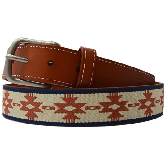 Unisex Gürtel aus geflochtenem Leder mit Bandera-Schnalle