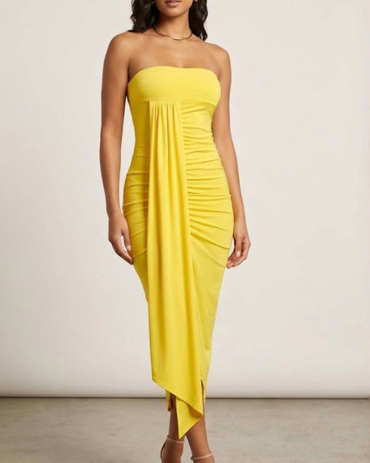 Strapless Midi Dress