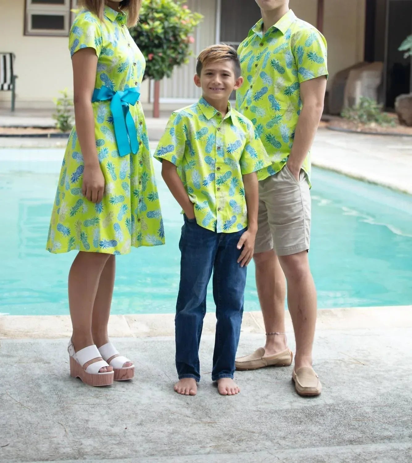 Herren kurzärmeliges Aloha-Shirt "Kalani" mit Ananas-Print