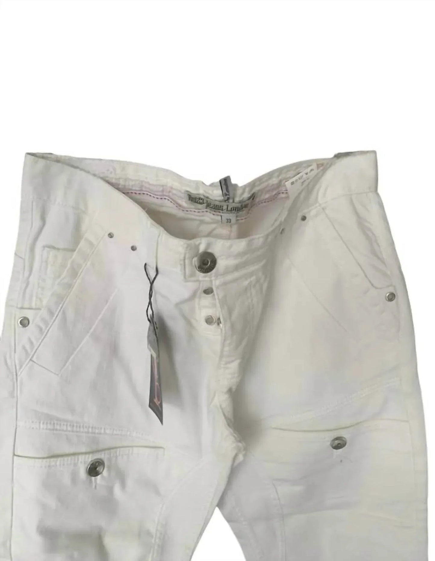 Herren Mid-Rise Vintage Denim Jeans mit handverzierten Details