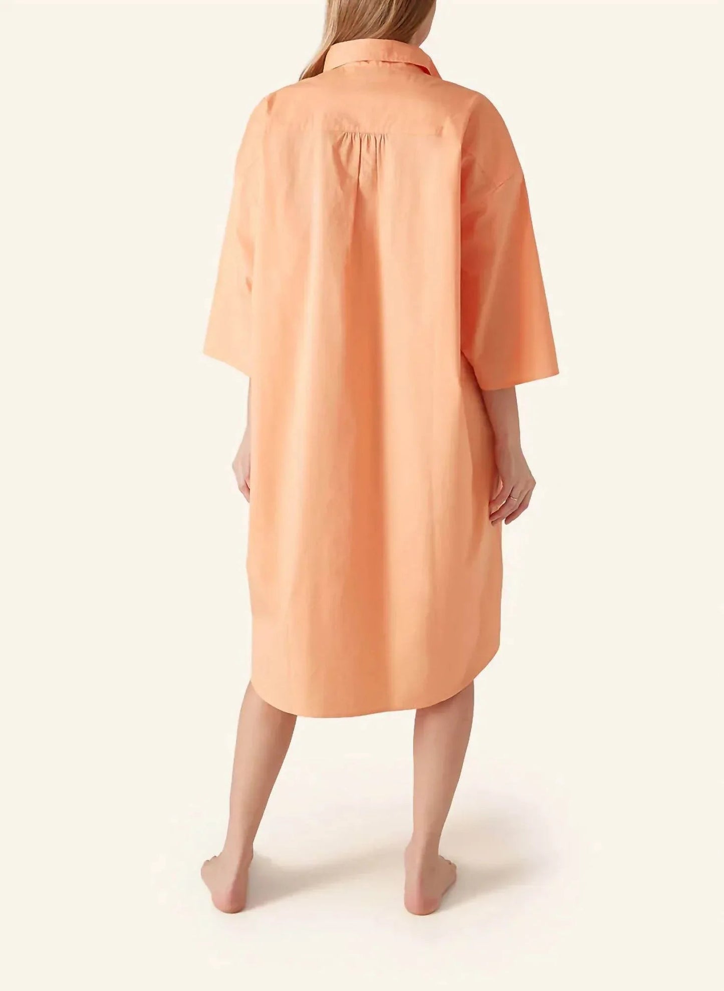 Popeline-Hemdblusenkleid