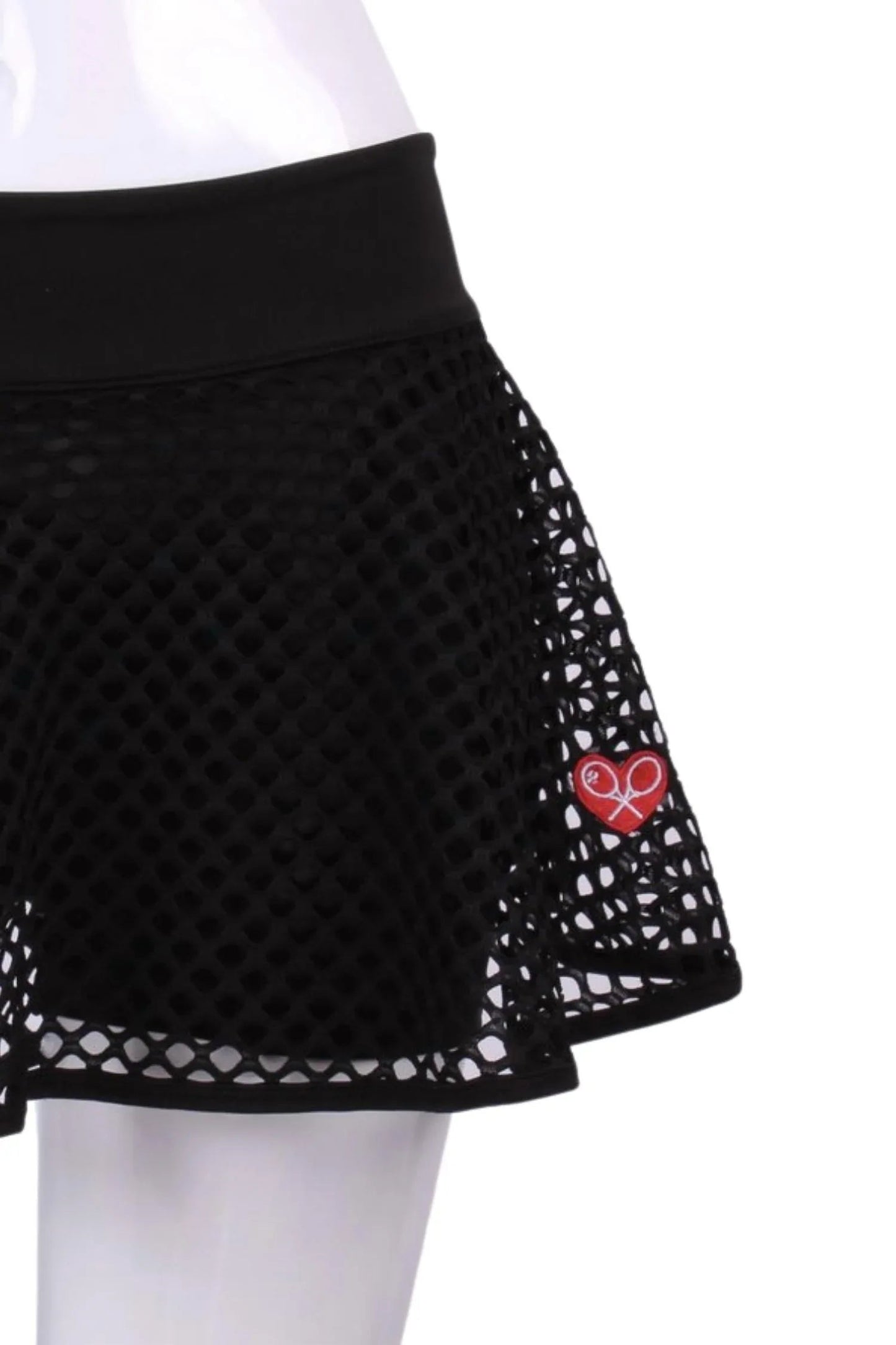 Women's Fishnet Longer Shorties Tennis Skirt