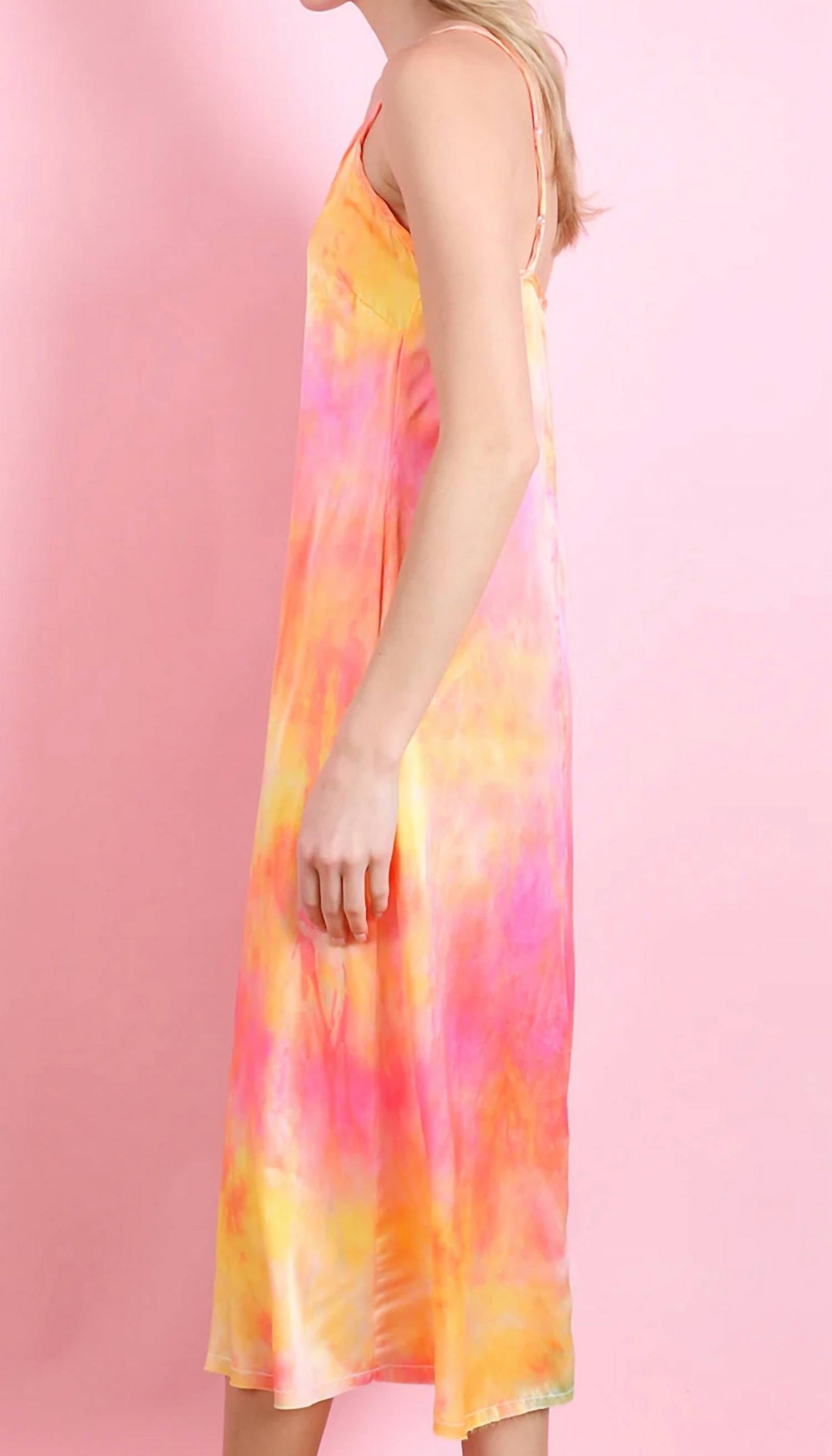 Seidenes Fanny Midikleid