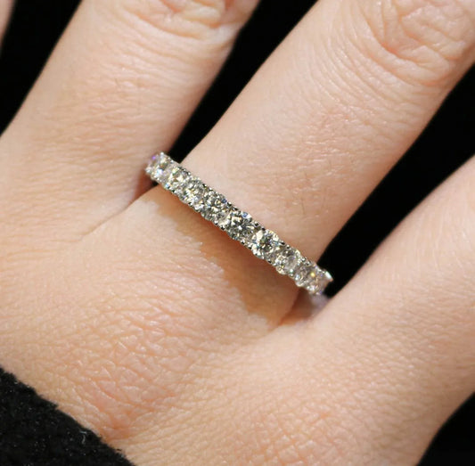 Women's Moissanite Eternity Band Ring