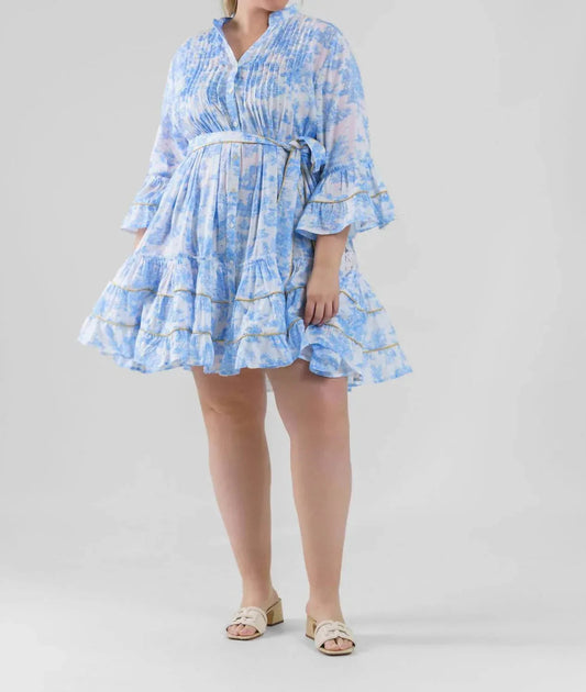 Toile-Kapsel-Minikleid – Große Größen