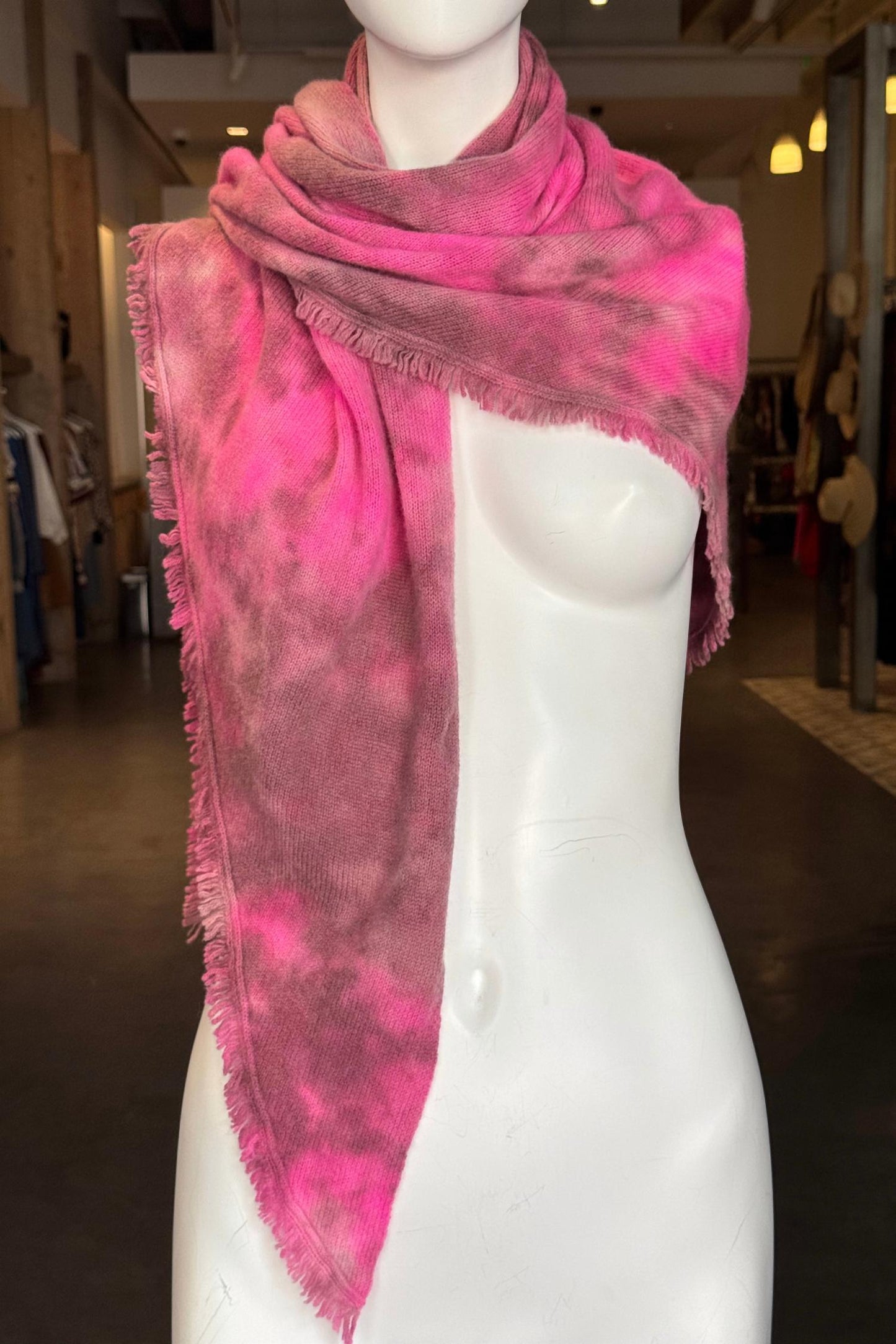 Women's Rosalie Wool Fringe Triangle Scarf