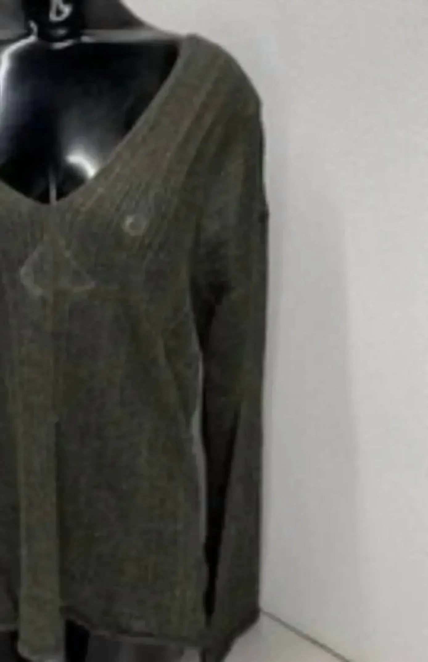 Women's Shimmering V-neck Knit Top