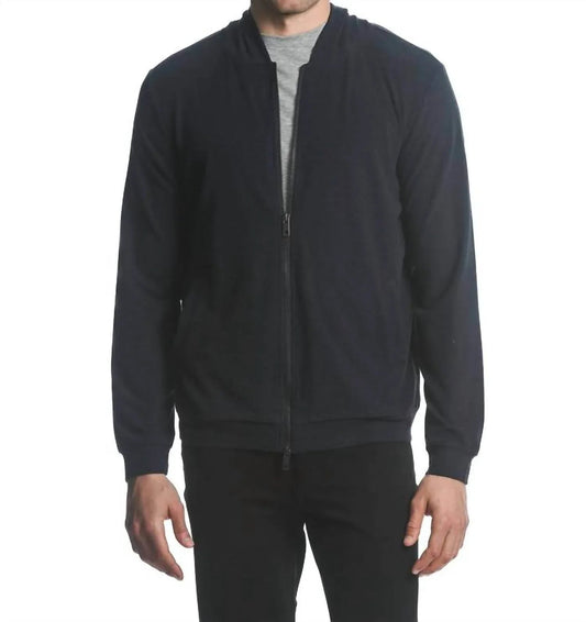 Kapuzenjacke aus Stretch-Strick mit Reißverschluss