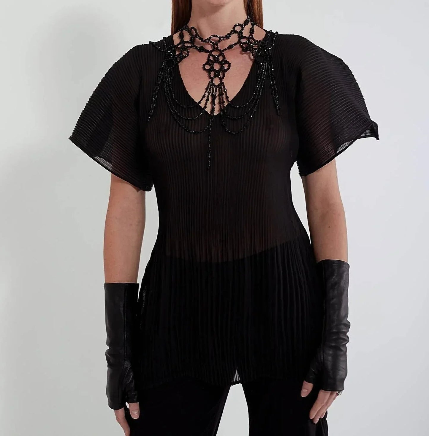 Medusa V Neck Top