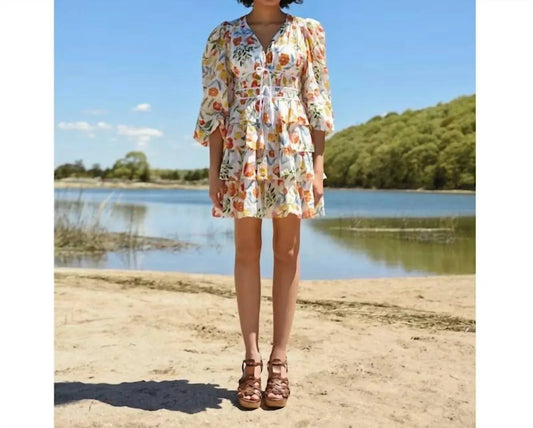 Cotton Viscose Voile Mini Dress