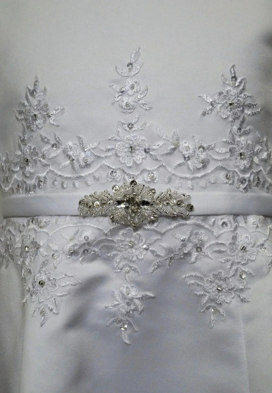 Detailed High Neckline Dress