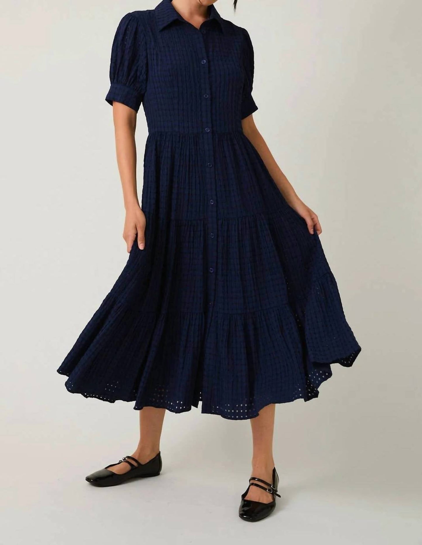 Madeleine Hemdblusenkleid midi