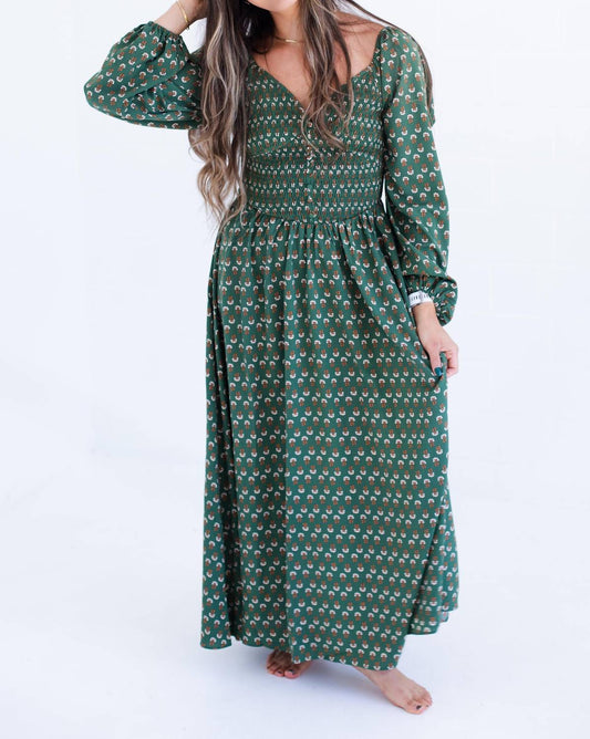 Women's Long Sleeve Floral Maxi Dress