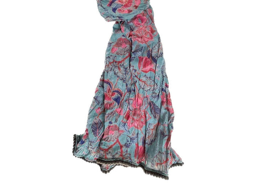 Crinkled Cotton Scarf