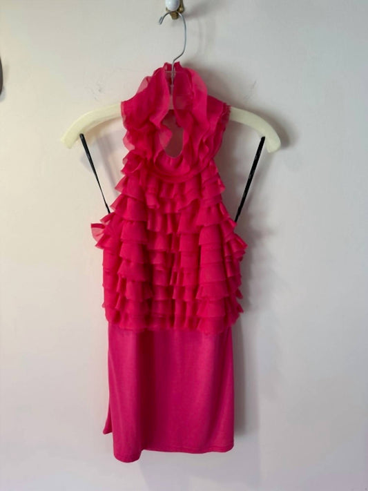 Women's Ruffle Front Halter Blouse