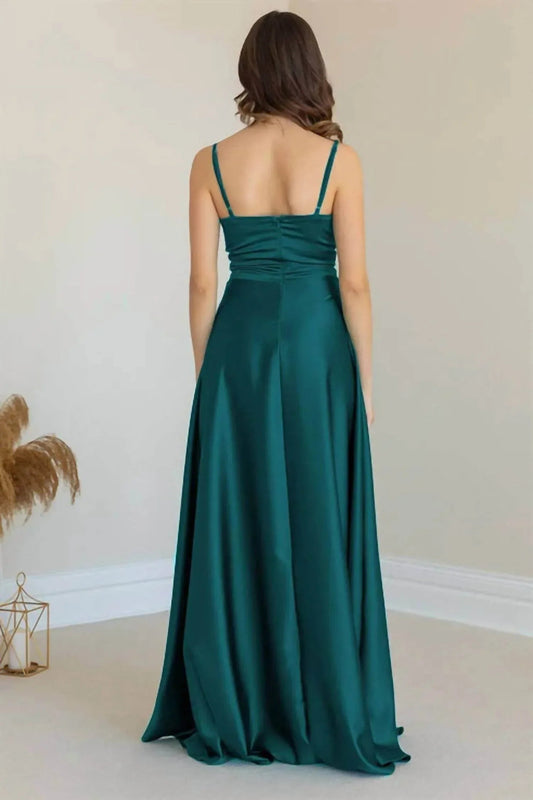 Spaghettiträger-Abendkleid