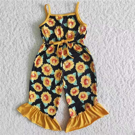 Sonnenblumen Baby-Mädchen Capri-Strampler