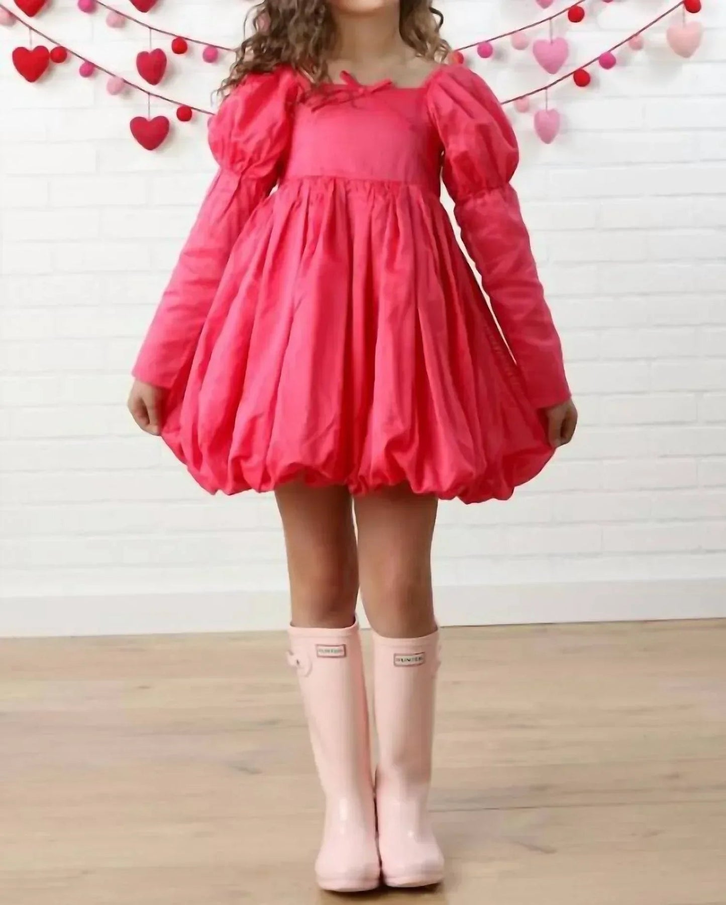 Girls Simone Bubble Sleeve Skirt Dress