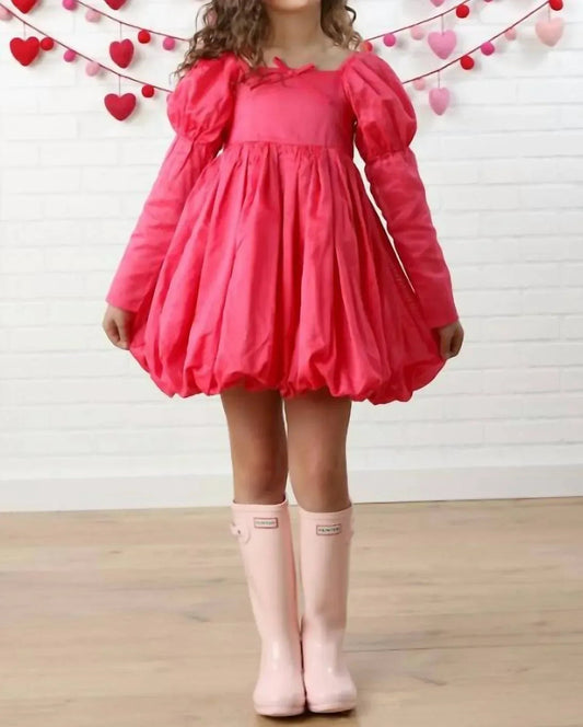 Mädchen Simone Kleid mit Puffärmeln und Rock