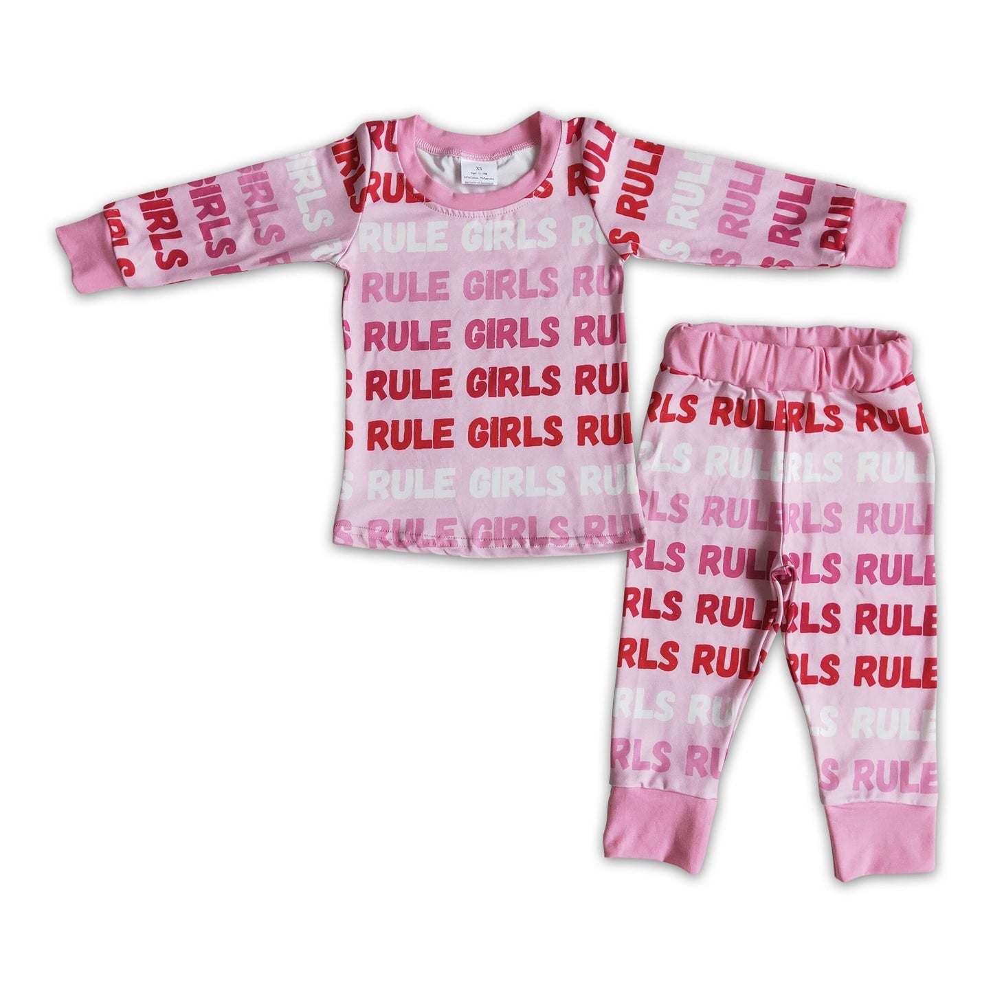 Regeln für Mädchen Baby Boutique Valentinstags-Pyjama