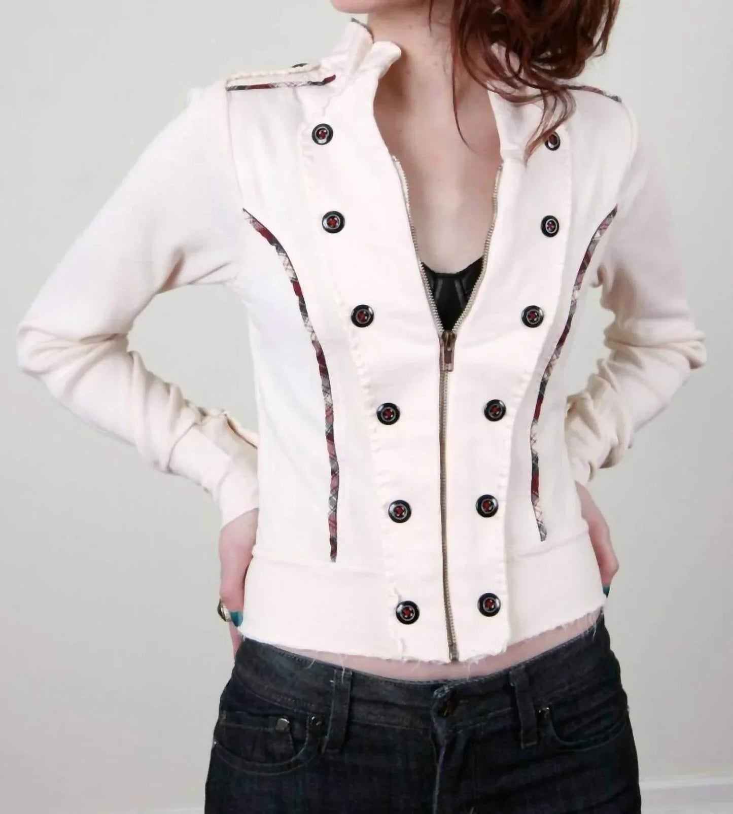 Knit Military Jacket
