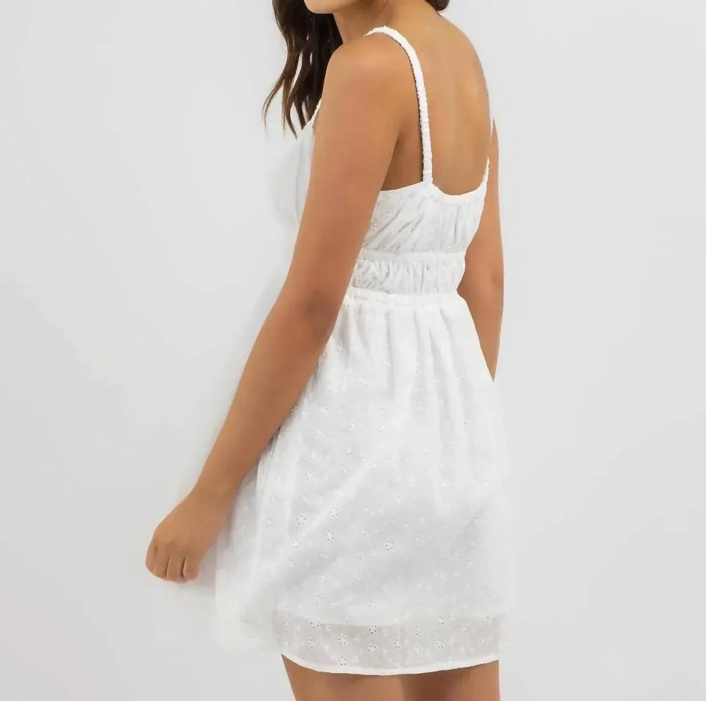 Fae Broderie Mini Dress