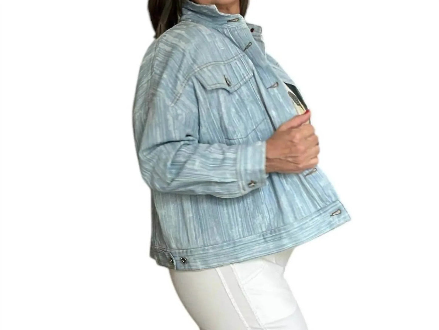 Strukturierte Jeansjacke