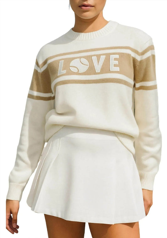 Tennis Love Rundhals-Pullover