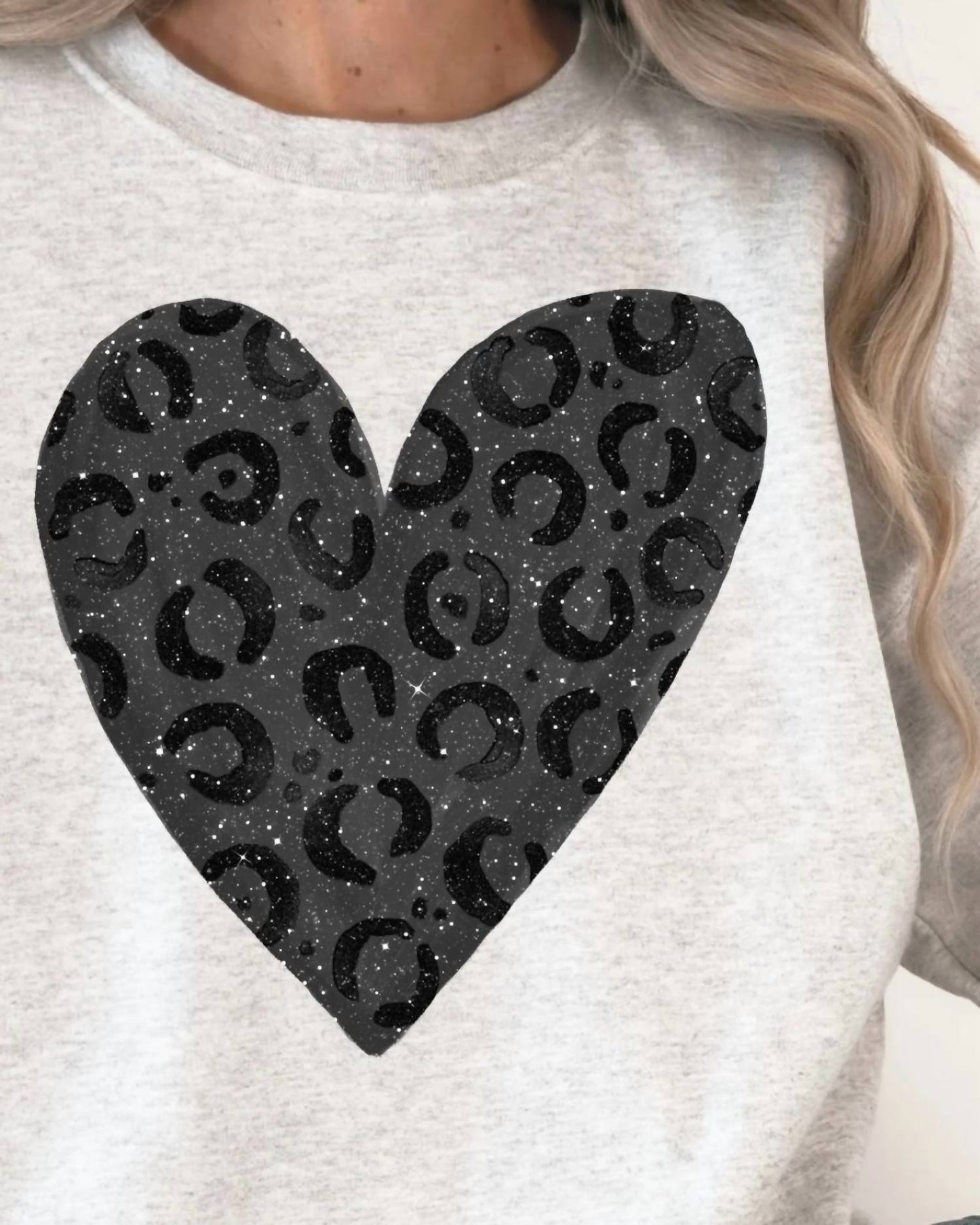 Leopard Print Valentine's Day Sweatshirt