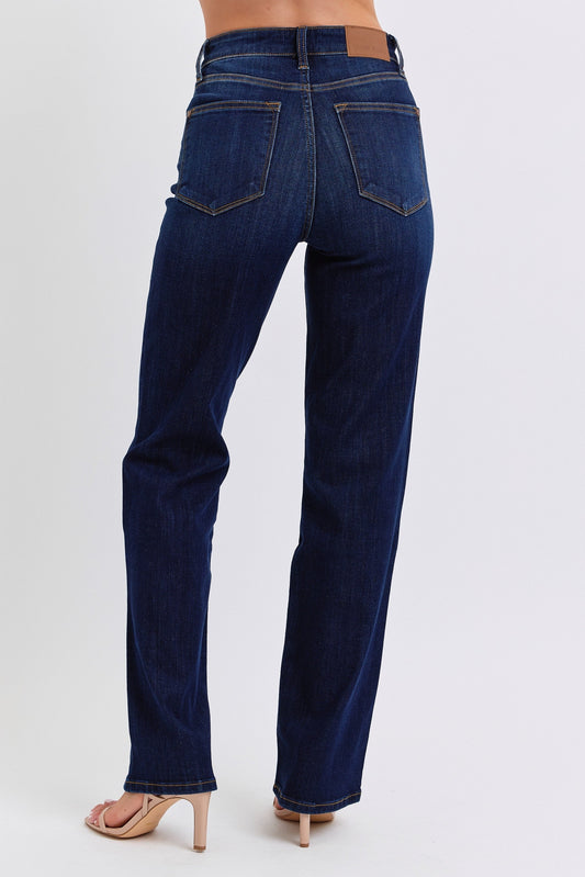 High Waist Straight Jeans
