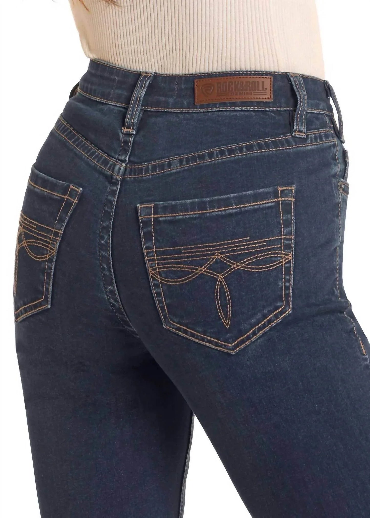 Boot Stitch High-Rise Jeans