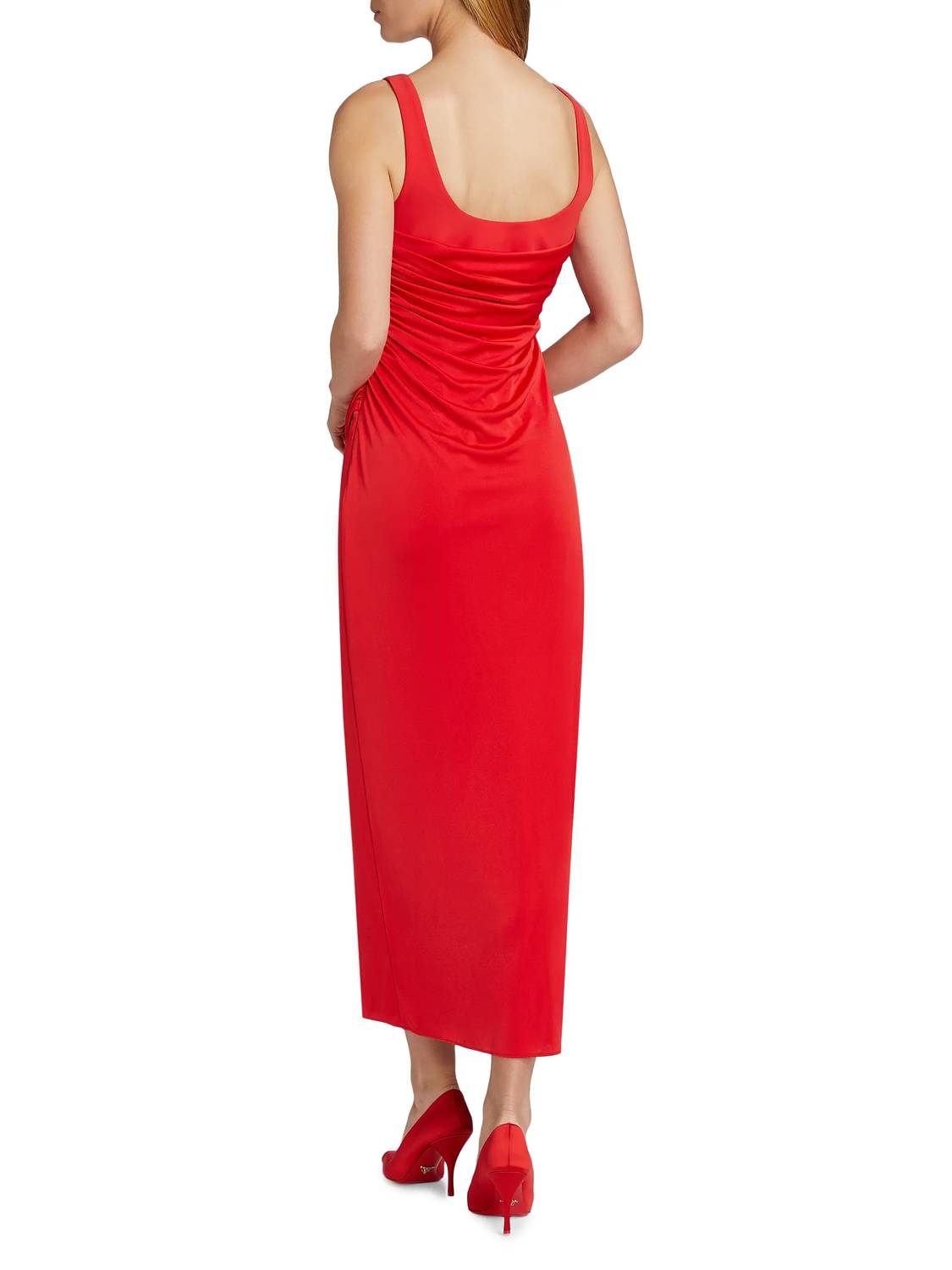 Ärmelloses langes Kleid