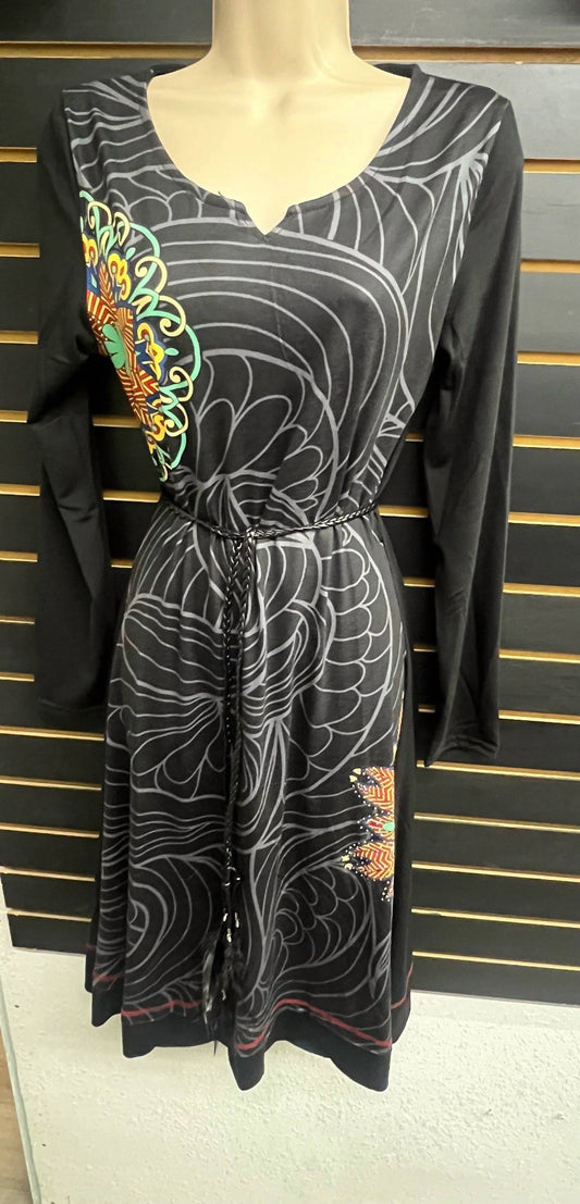 Women's Belted Beauty Jersey Dress