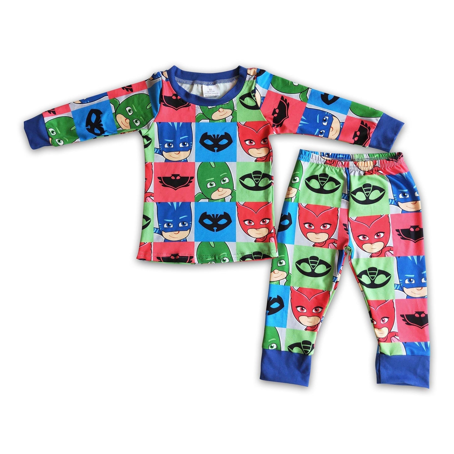 Süße Helden-Langarmhose Jungen-Pyjama